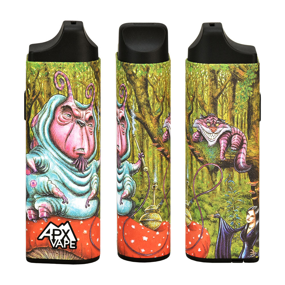 Pulsar APX Vape V3 Dry Herb Vaporizer 'Malice in Wonderland' design front view