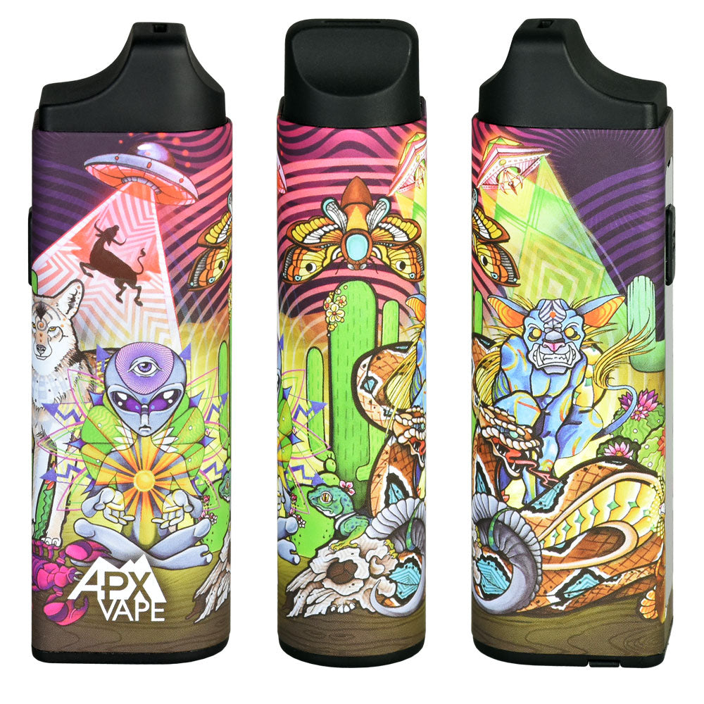 Pulsar APX Vape V3 Dry Herb Vaporizer - Psychedelic Desert Edition, Triple View