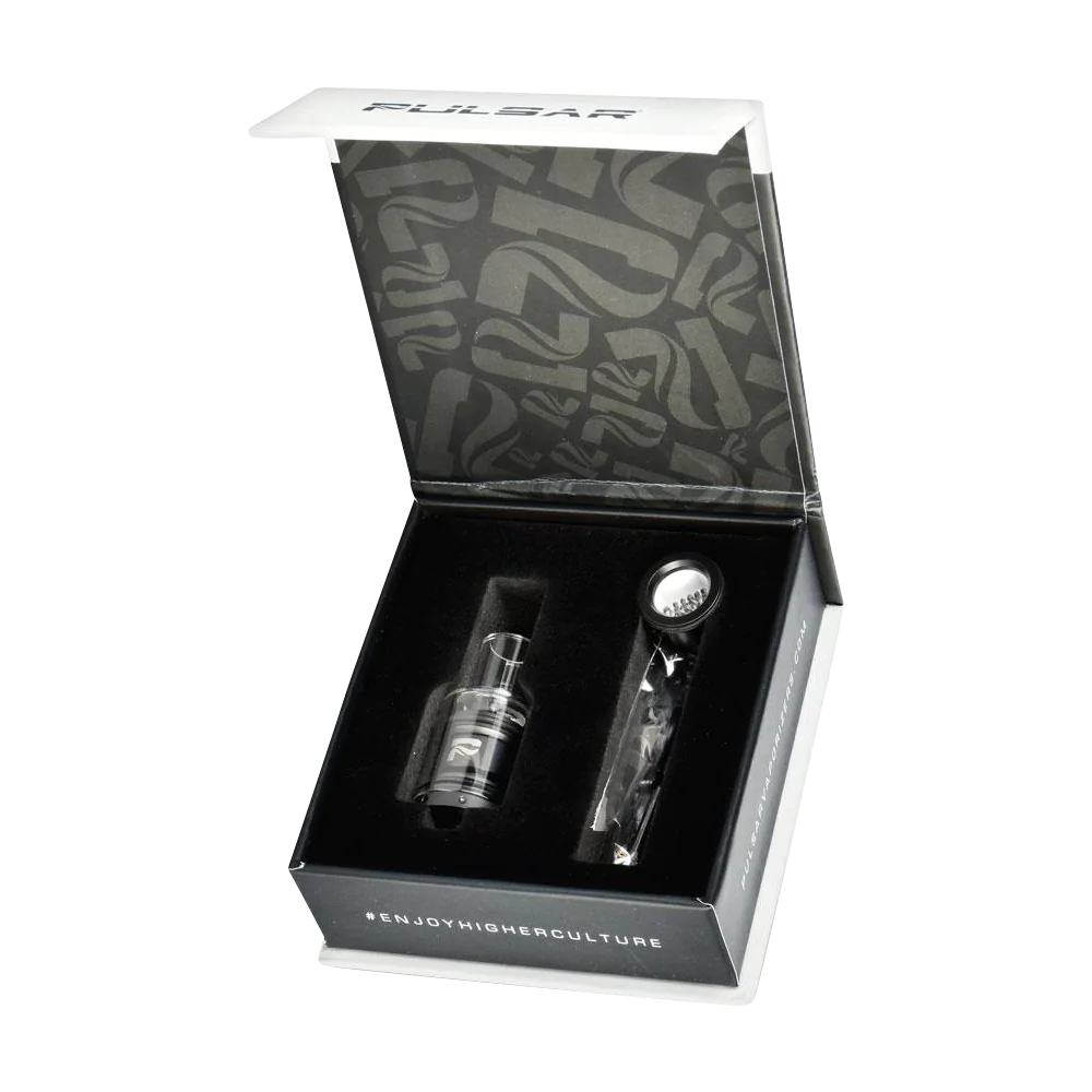 Pulsar APX Wax Atomizer Kit in box, Classic Glass Edition, Quartz and Silicone Materials