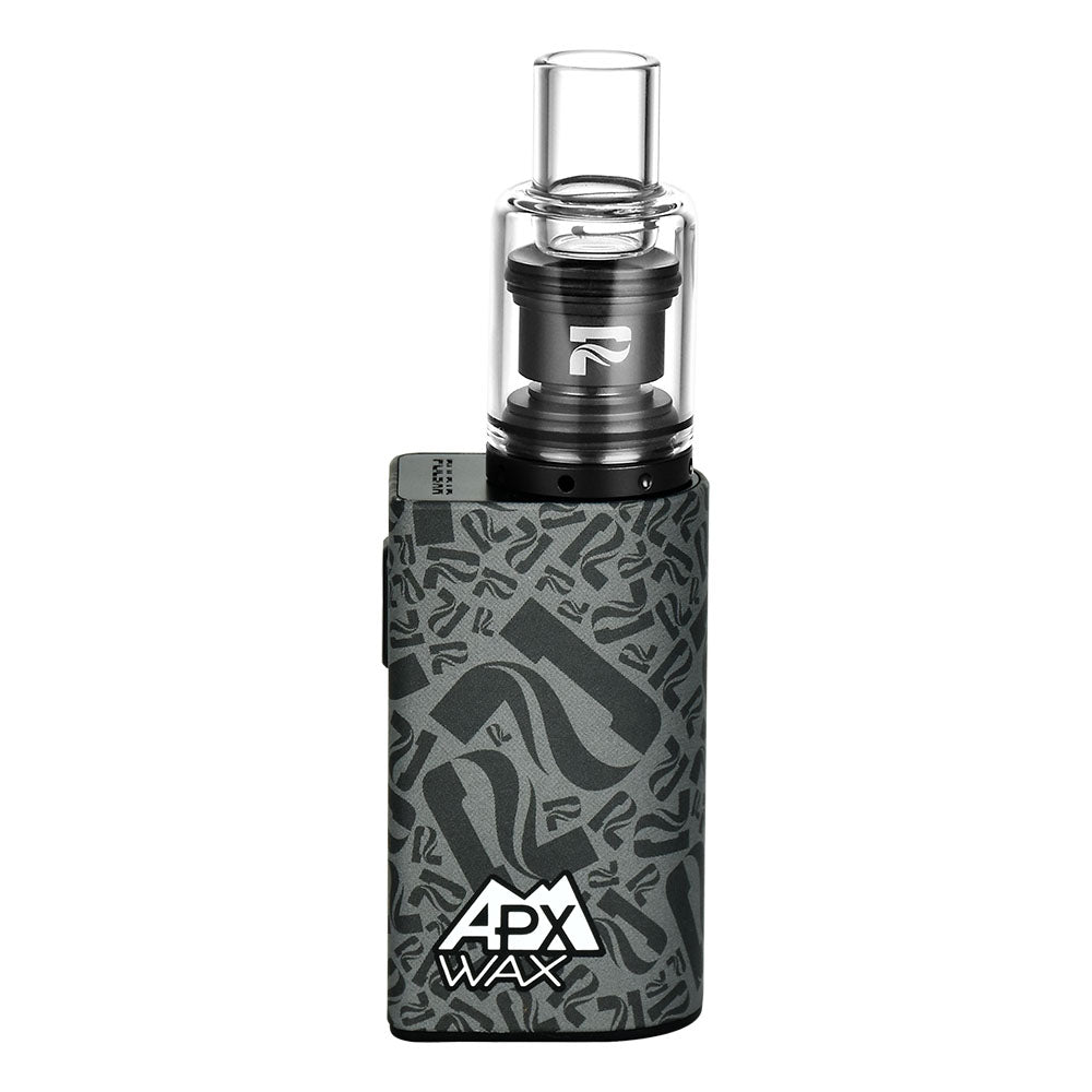 Pulsar APX Wax V3 Concentrate Vape in Black with Quartz Carb Cap, 1.25" Diameter, Front View