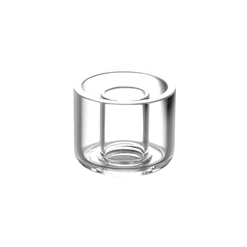 Pulsar Axial eNail Replacement Quartz Donut Cup, 25mm, top view on white background