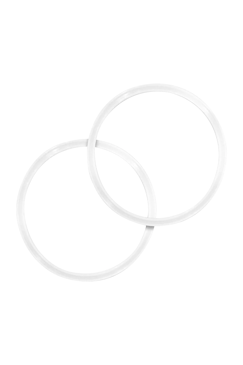Pulsar Axial Silicone Stability Rings, 2 Pack, white on seamless background
