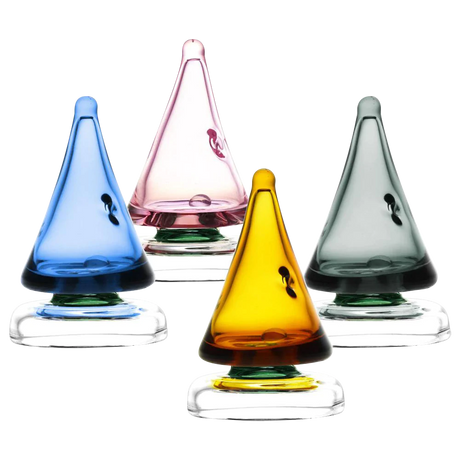 Pulsar Ball Spinner Carb Caps in assorted colors for Enails, made of borosilicate glass
