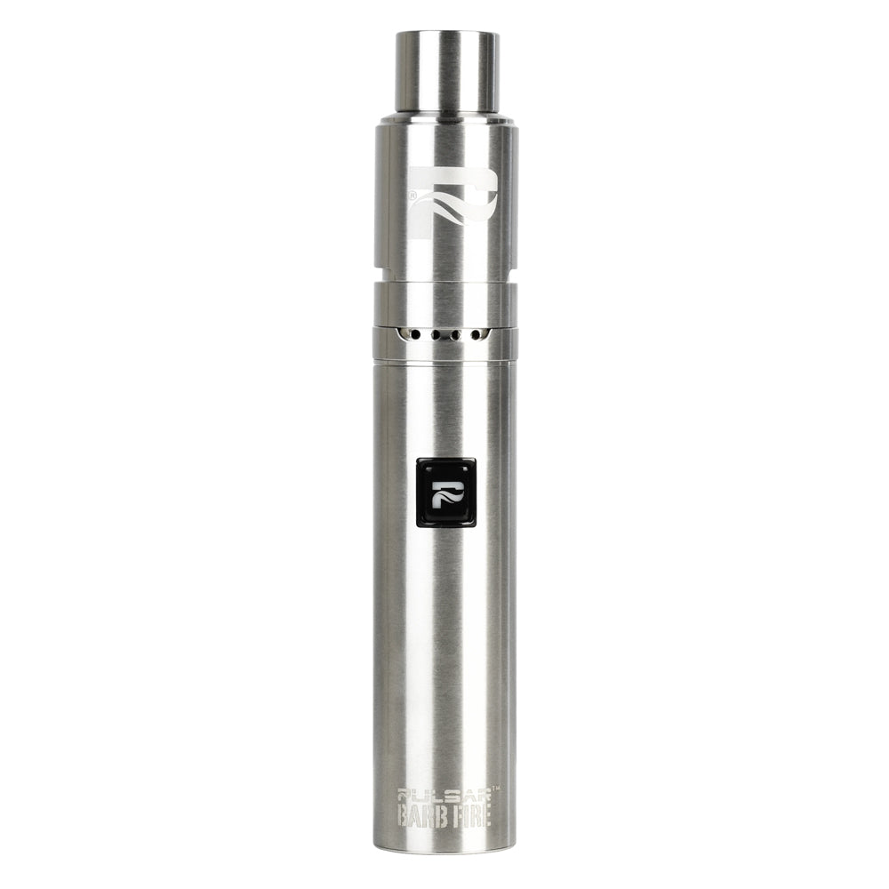 Pulsar Barb Fire Wax Vaporizer, Black with Quartz Coil, Sleek Design, Front View