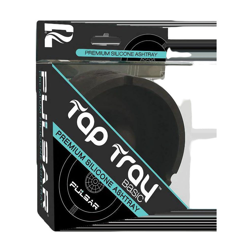 Pulsar Basic Tap Tray Ashtray in Packaging, Durable Silicone, Easy to Clean