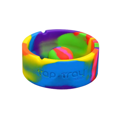 Pulsar Basic Tap Tray Ashtray in Tie Dye Silicone, Durable & Easy to Clean, Front View