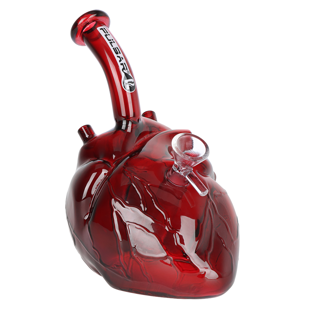 Pulsar Be Still My Heart Glass Water Pipe | 6.5" | 14mm F