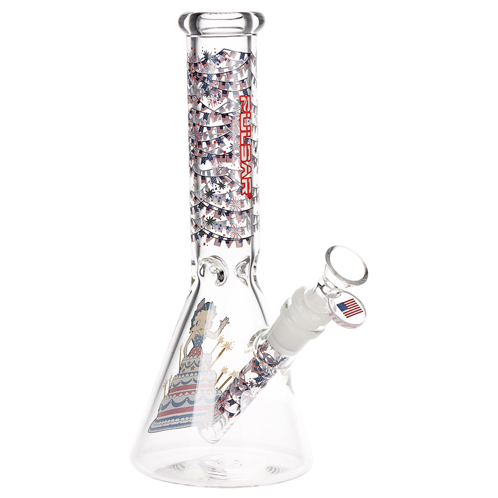Pulsar Betty in Cake Beaker Glass Water Pipe | 9.75" | 14mm F