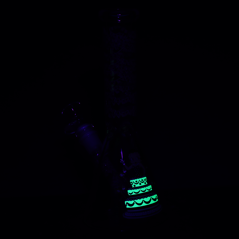 Pulsar Betty in Cake Beaker Glass Water Pipe | 9.75" | 14mm F