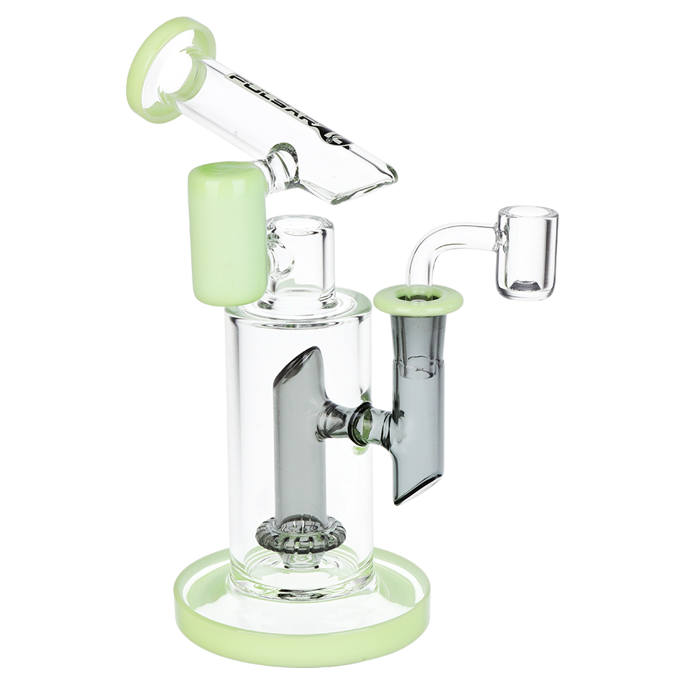 Pulsar Bicolor Fractured Tower Glass Dab Rig | 8" | 14mm F