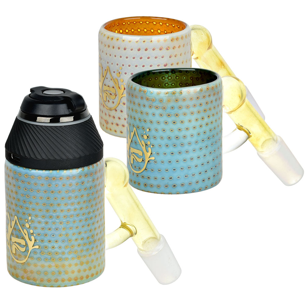 Pulsar Bubble Matrix Attachment for Puffco Proxy, clear borosilicate glass, 45-degree joint