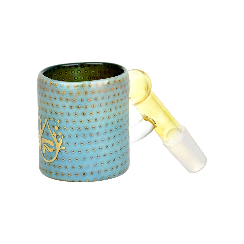 Pulsar Bubble Matrix Attachment for Puffco Proxy, clear borosilicate glass, 45-degree joint, side view