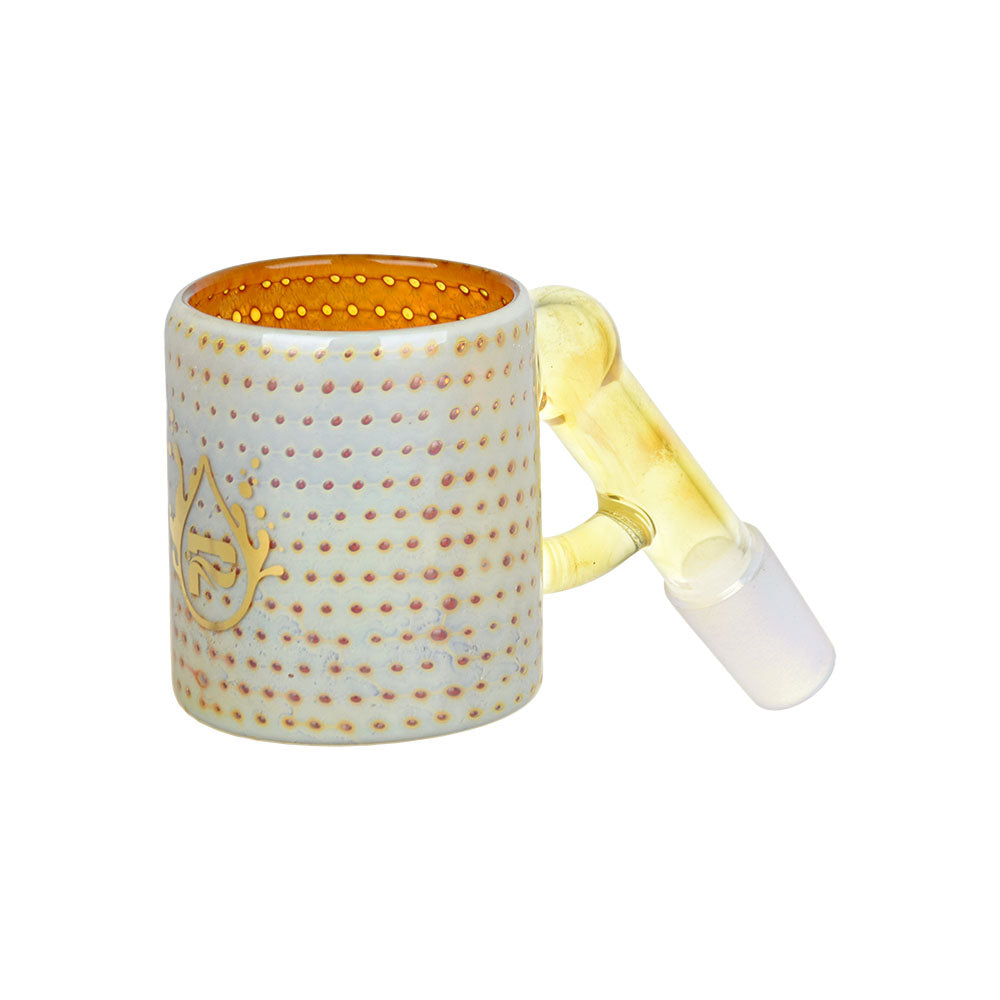 Pulsar Bubble Matrix Attachment for Puffco Proxy, clear borosilicate glass, 45-degree view