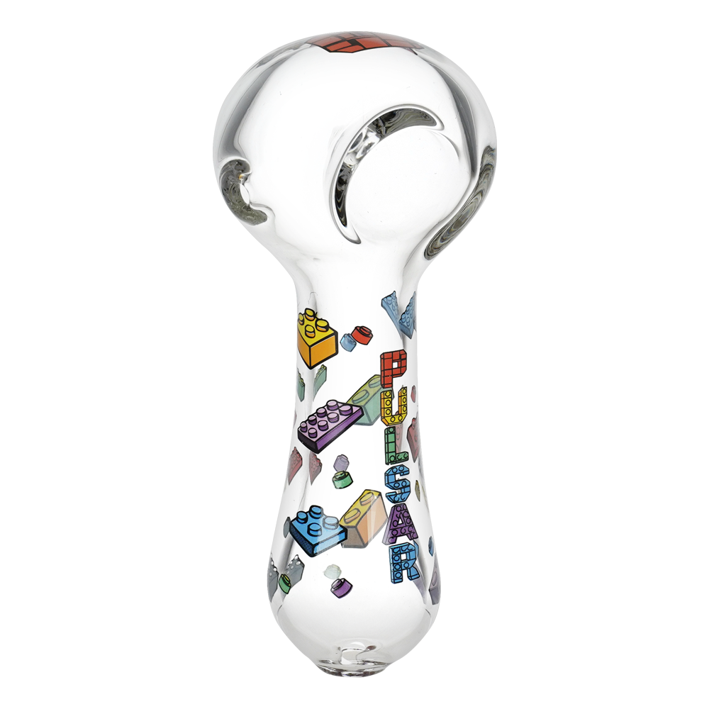 Pulsar Building Blocks Glass Spoon Pipe | 4.5" | 3ct Bundle