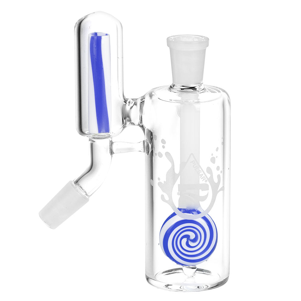 Pulsar Candy Lolli "No Ash" Ash Catcher 14mm, 45/90 Degree, Borosilicate Glass, Front View