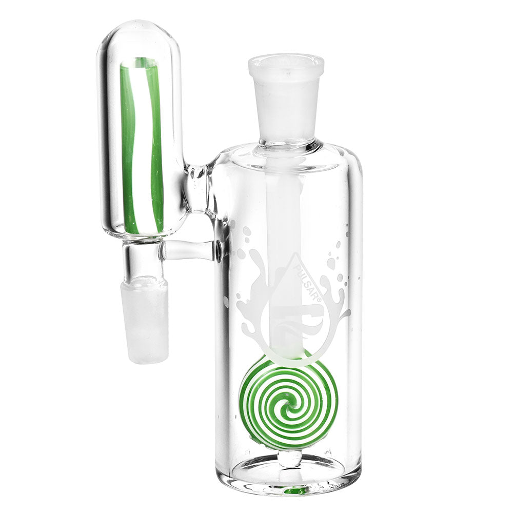 Pulsar Candy Lolli "No Ash" Ash Catcher 14mm with 45/90 degree angle, clear borosilicate glass