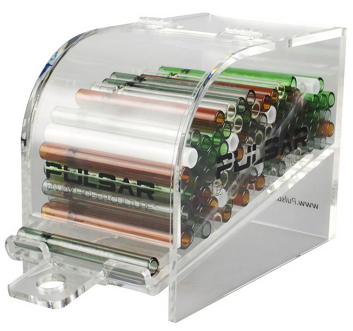 Pulsar Chillums 100 Pack - Borosilicate Glass Hand Pipes for Dry Herbs, Portable Size