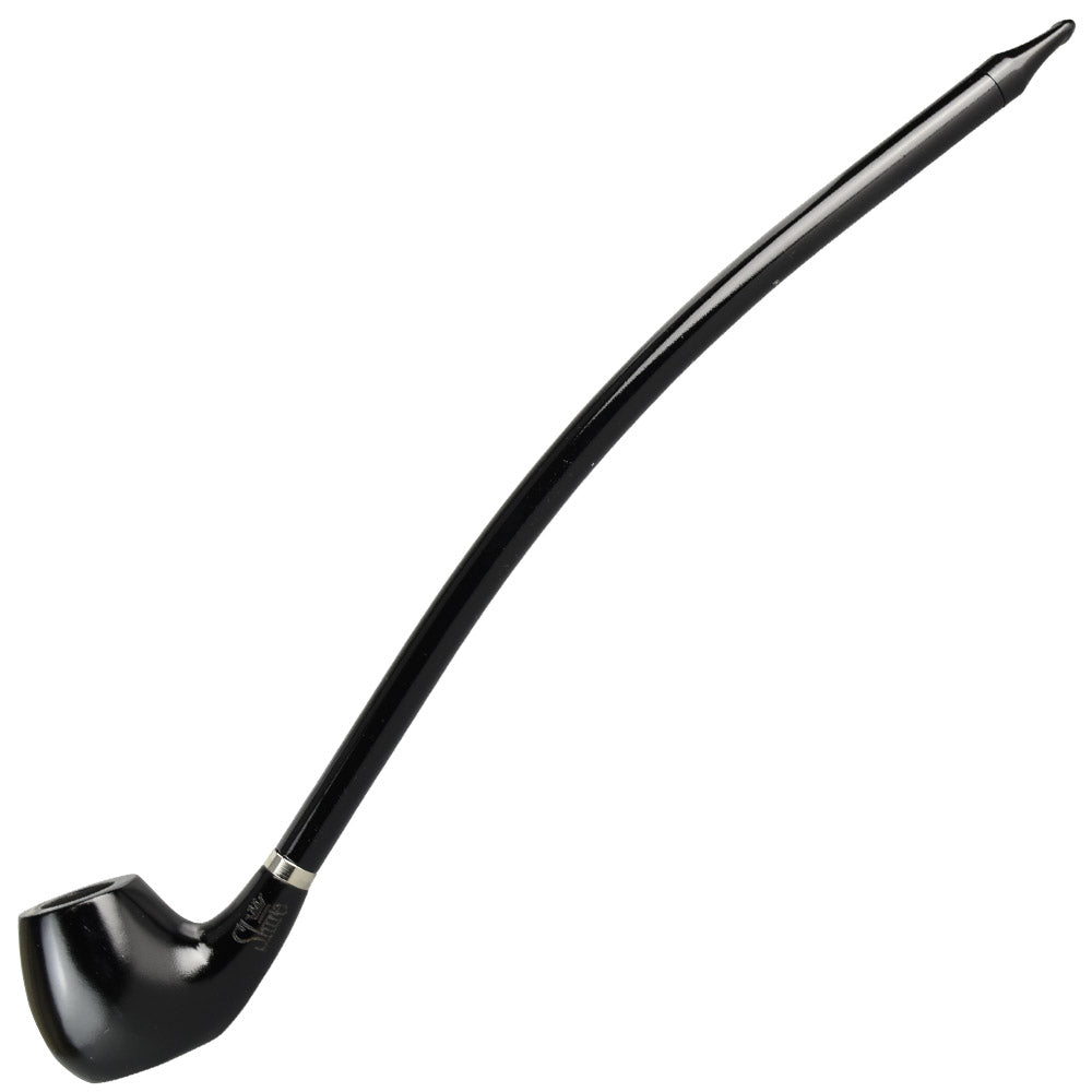 Pulsar Churchwarden Rosewood Sherlock Pipe in Black - Angled Side View