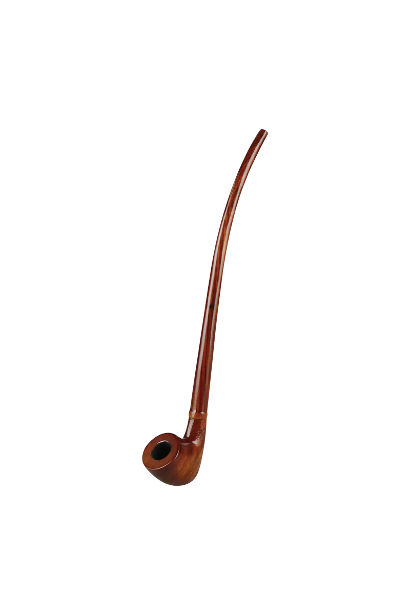 Pulsar Churchwarden Tomahawk Hand Pipe, 13" Wood, Gandalf Style, Side View