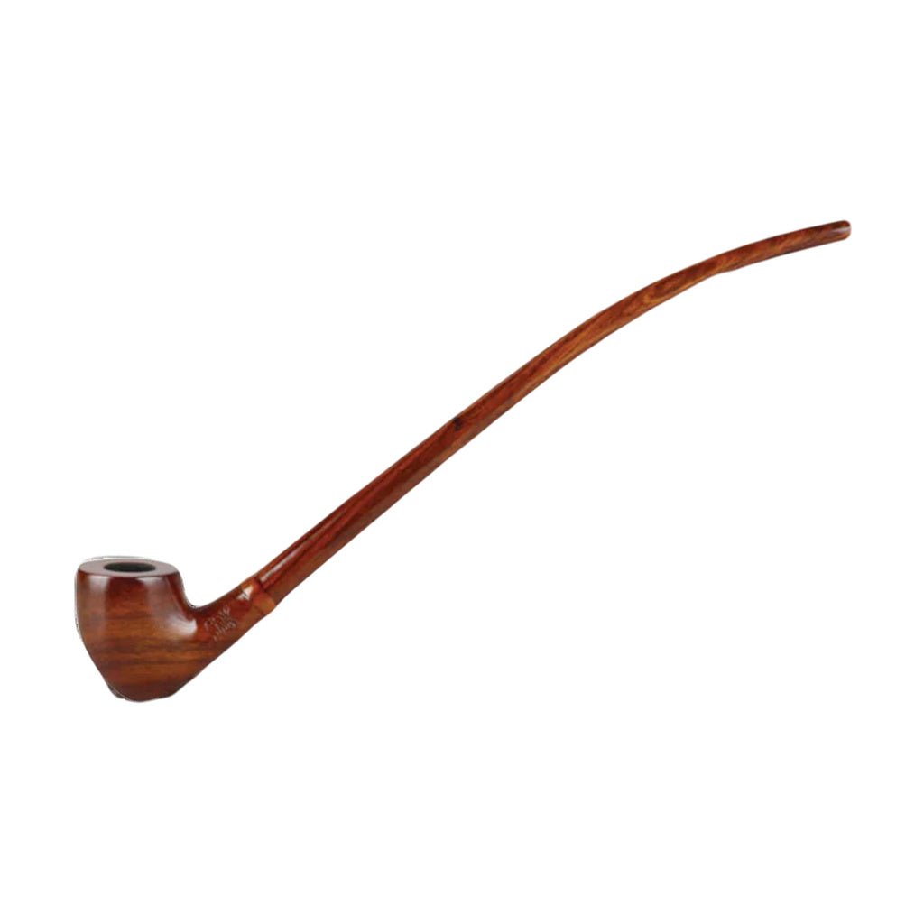 Pulsar Churchwarden Tomahawk Hand Pipe, 13" Wooden Gandalf Style, Side View