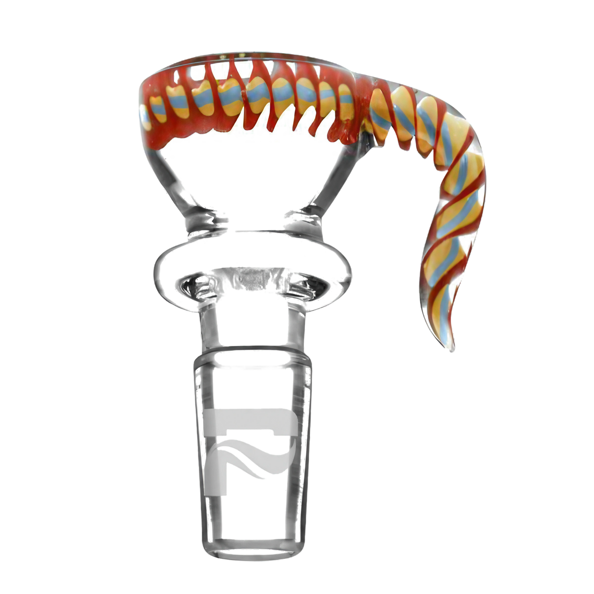 Pulsar Color Matrix Herb Slide in assorted colors, front view, fits 14-19mm bong joints