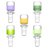 Assorted Pulsar Colored Glass Herb Slides in heavy wall borosilicate, for dry herbs, top view