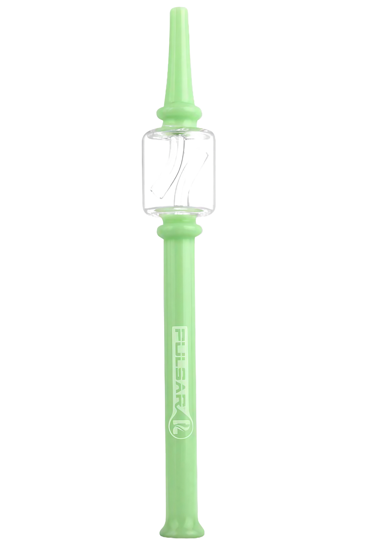 Pulsar Borosilicate Glass Dab Straw Nectar Collector, 8" Height, Colorful & Portable, Front View