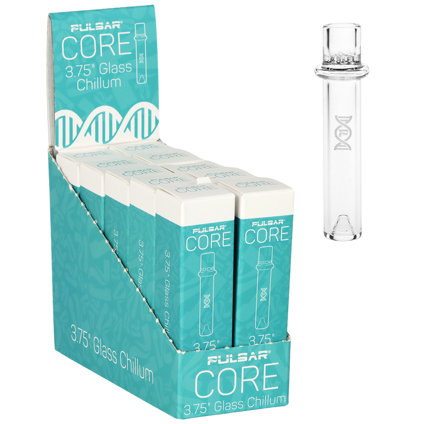 Pulsar CORE Glass Chillum | 3.75" | 10ct Display