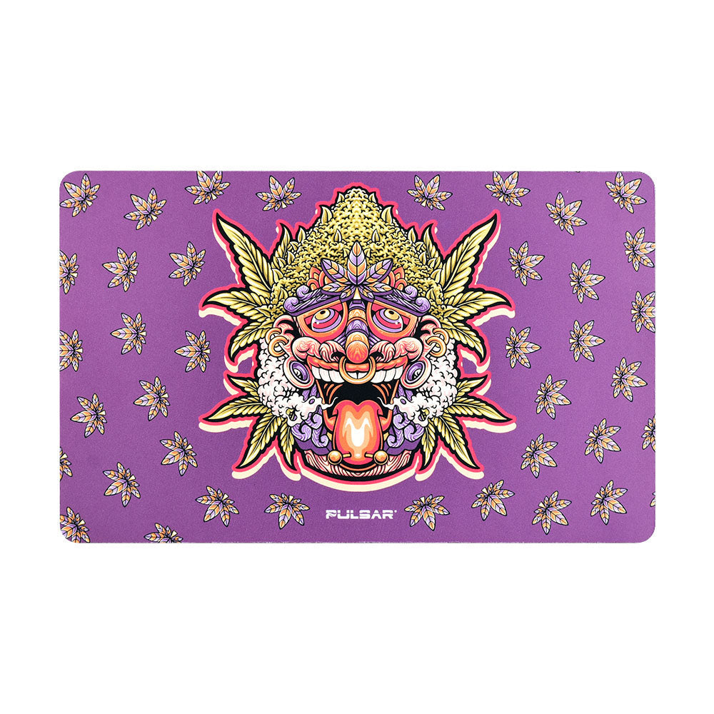 Pulsar DabPadz with Kush Native design, vibrant purple fabric top for dab rig stability