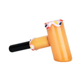 Pulsar Delicious Dunker Donut Hammer Pipe in Black, Side View on White Background
