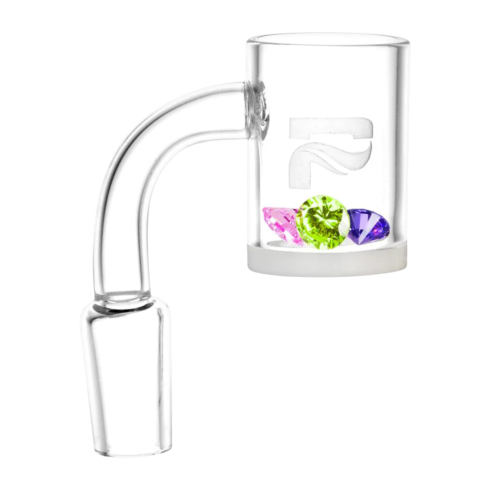 Pulsar Diamond Cut Terp Pearls in vibrant colors, 8mm borosilicate glass, ideal for concentrates