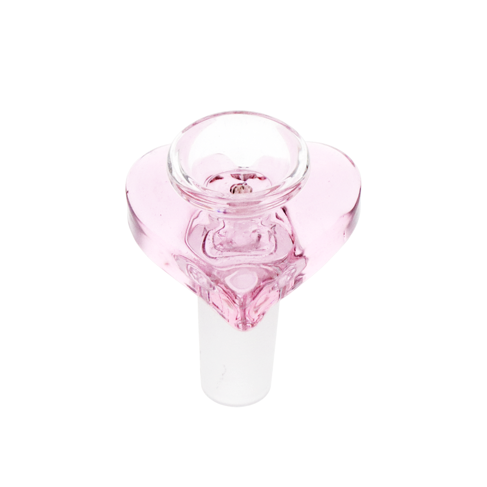 Pulsar Double Kiss Heart Glass Water Pipe | 11" | 14mm F