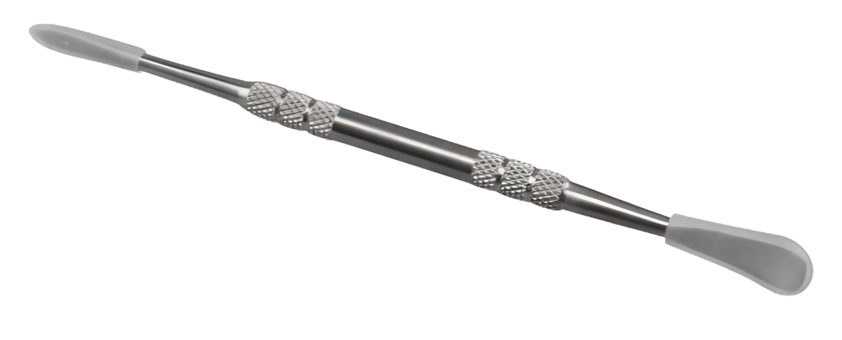 Pulsar Double-Sided Metal Vape Tool, 6" steel, textured grip, for concentrates