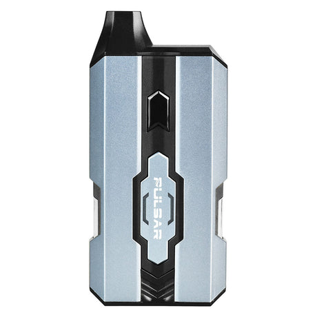 Pulsar DuploCart H2O Vaporizer in Steel Blue, front view, with Water Pipe Adapter for concentrates