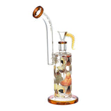 Pulsar Fun Guy 10.5" Rig-Style Water Pipe with Mushroom Design, 14mm Female Joint, Side View
