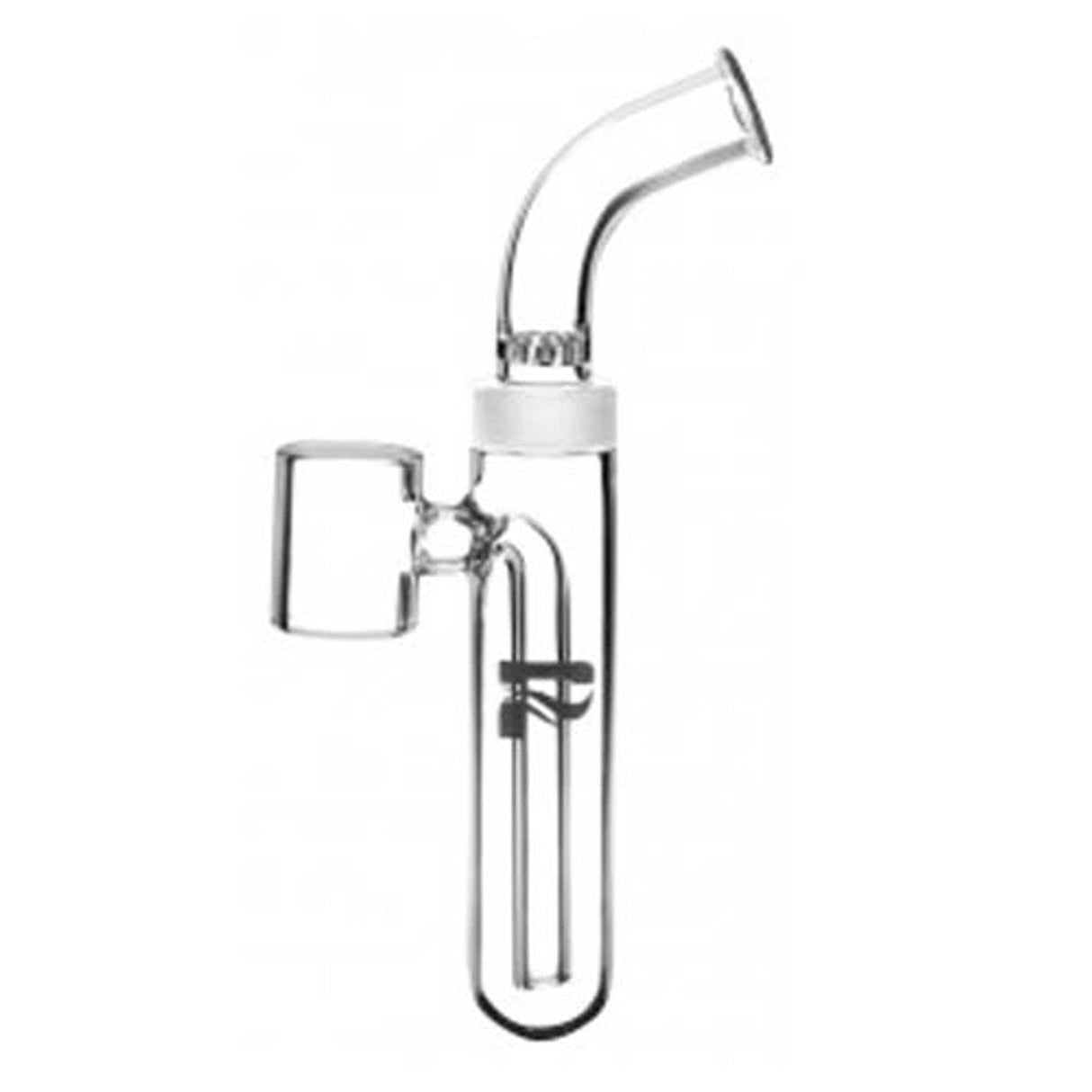 Pulsar Hand E-Nail V3 Glass Bubbler Mouthpiece, Front View, for Concentrates