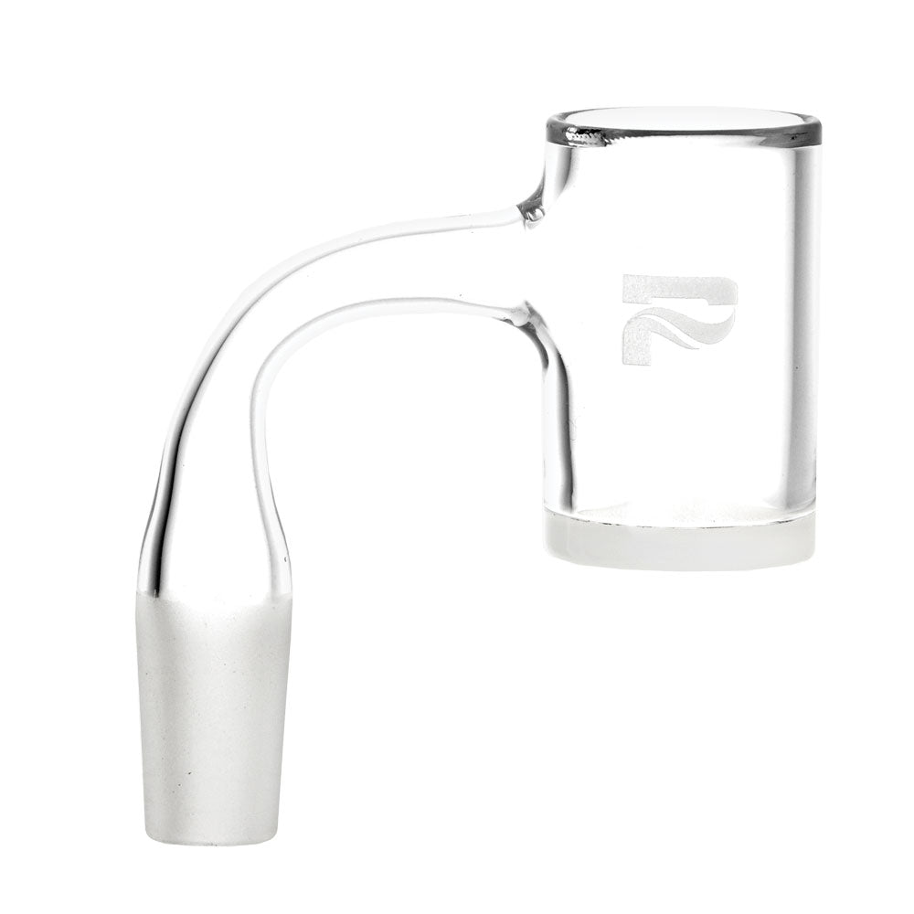 Pulsar High End Opaque Bottom Banger, 90 Degree Joint, Quartz Material, Front View