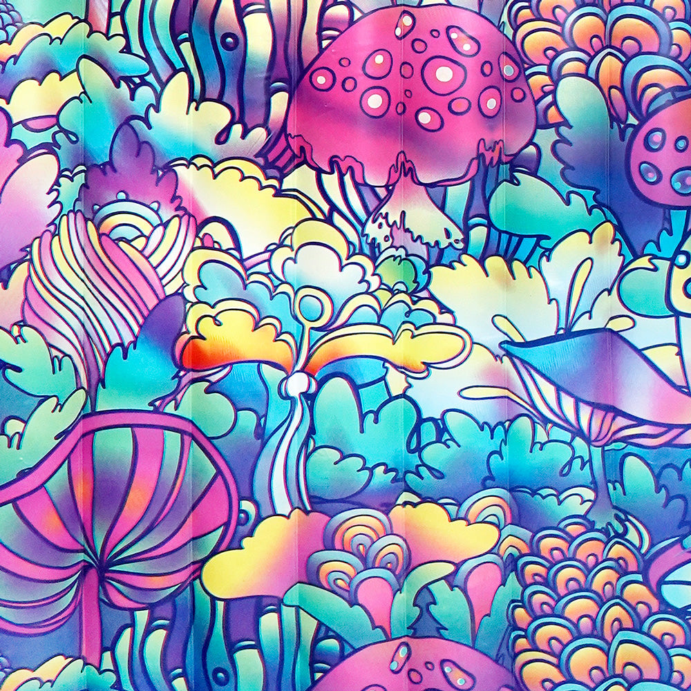 Pulsar Neon Shrooms Inflatable Water Pipe Pool Float, 6ft, with vibrant psychedelic print