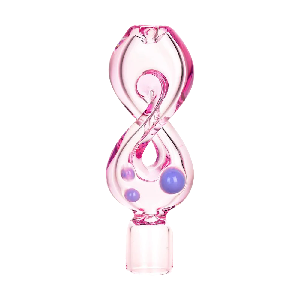 Pulsar Borosilicate Glass One Hitter Pipe with Internal Twist Design, Portable 4" Size