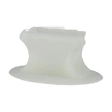 Pulsar Silicone Knuckle Bubbler Stand in White, Compact Size 3.3" x 2.3", Front View