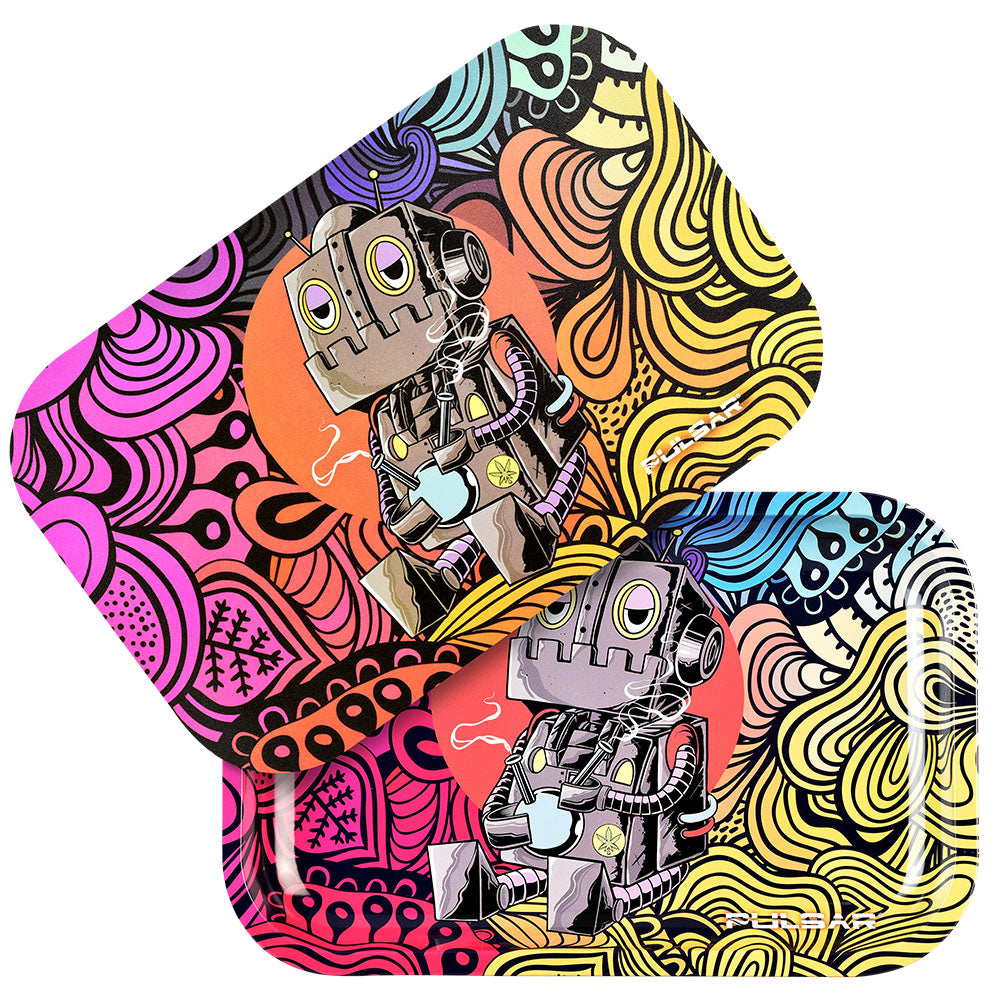 Pulsar Metal Rolling Tray & Lid | DopeBot