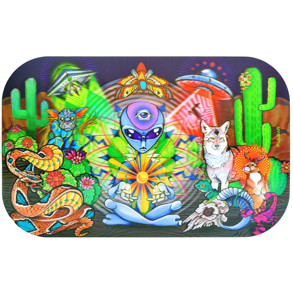 Pulsar Metal Rolling Tray Lid | Psychedelic Desert