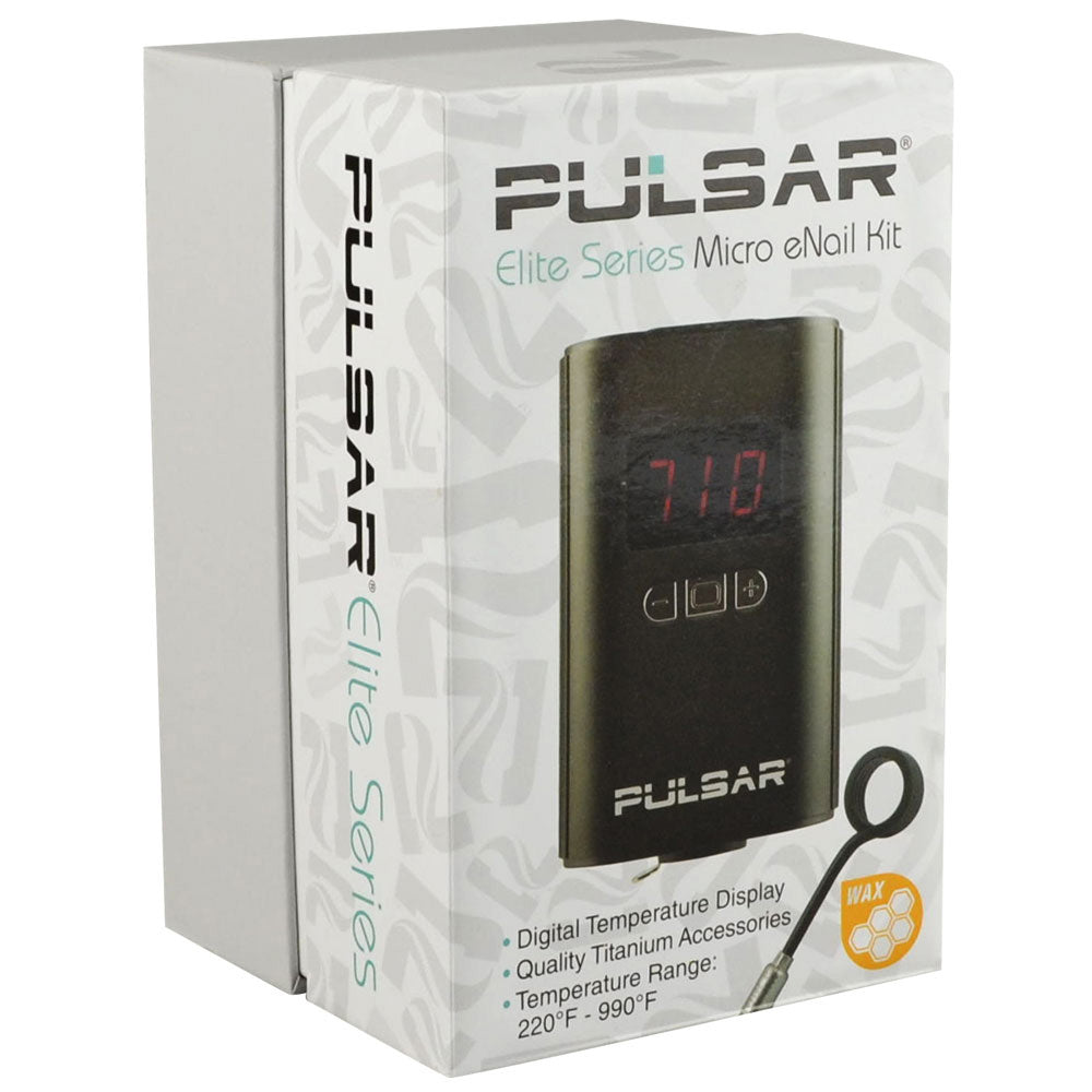 Pulsar Micro eNail Elite Kit box with digital temperature display for concentrates