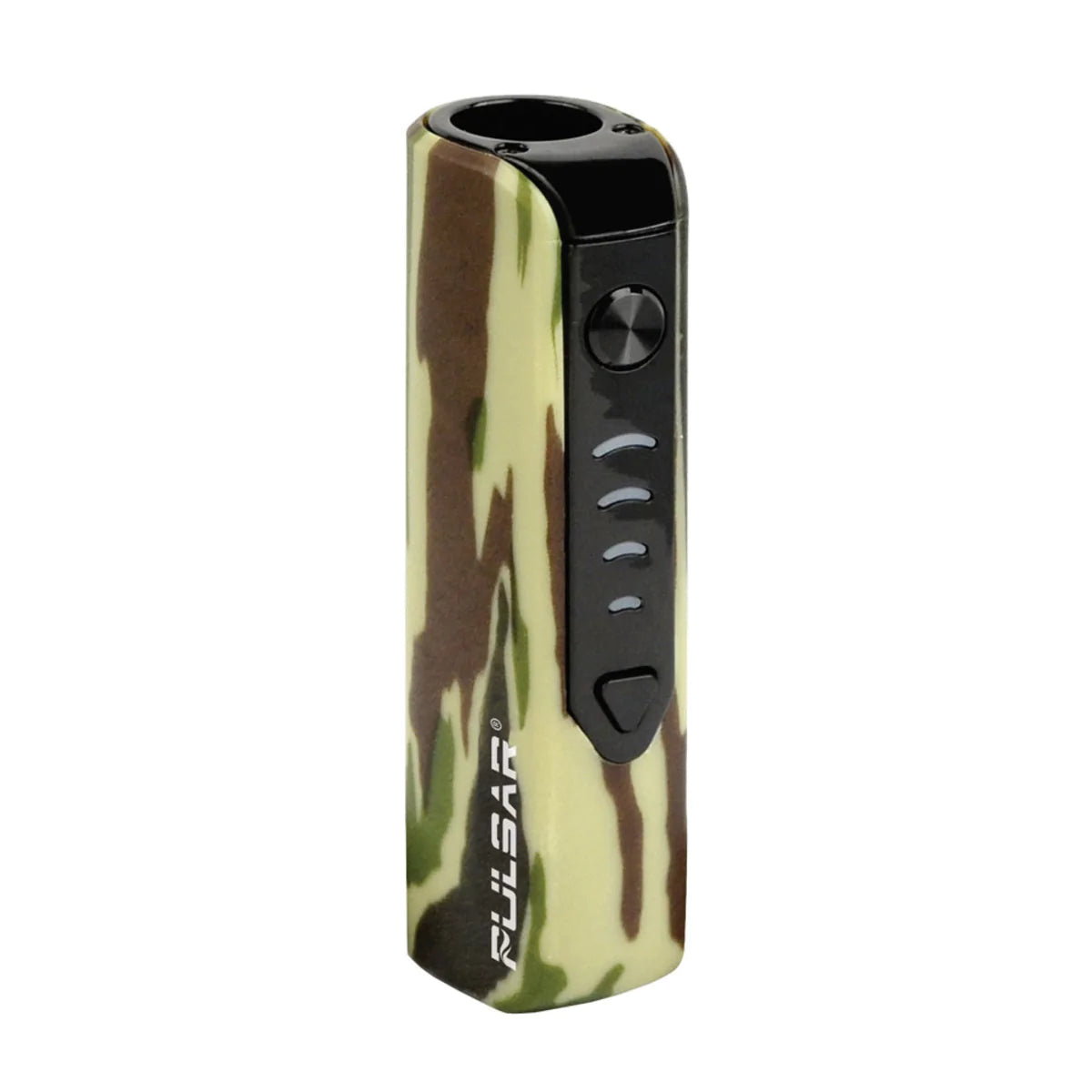 Pulsar Mobi 510 Battery in Camouflage, compact design for vaporizers, front view on white background