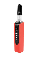 Pulsar Mobi 510 Battery in red, front view, compact design for vaporizers, easy for travel use