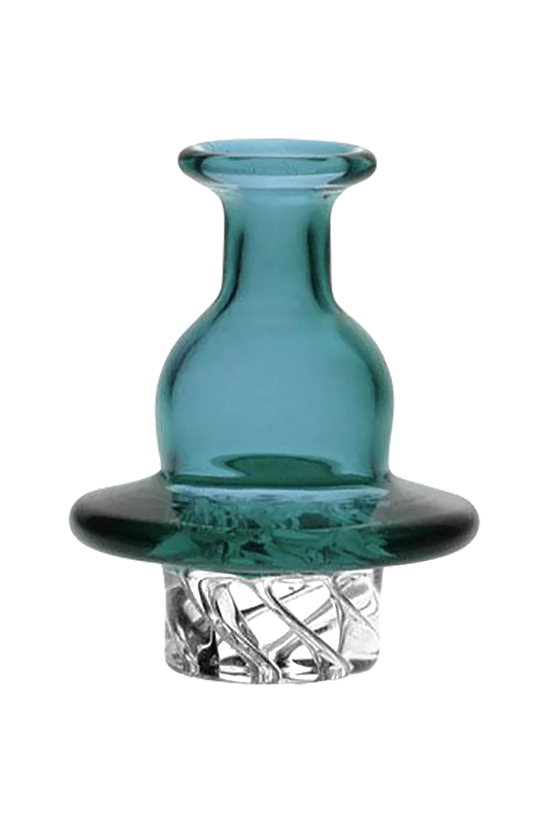 Pulsar Multi-Directional 37mm Carb Cap in Assorted Colors, Front View, Borosilicate Glass