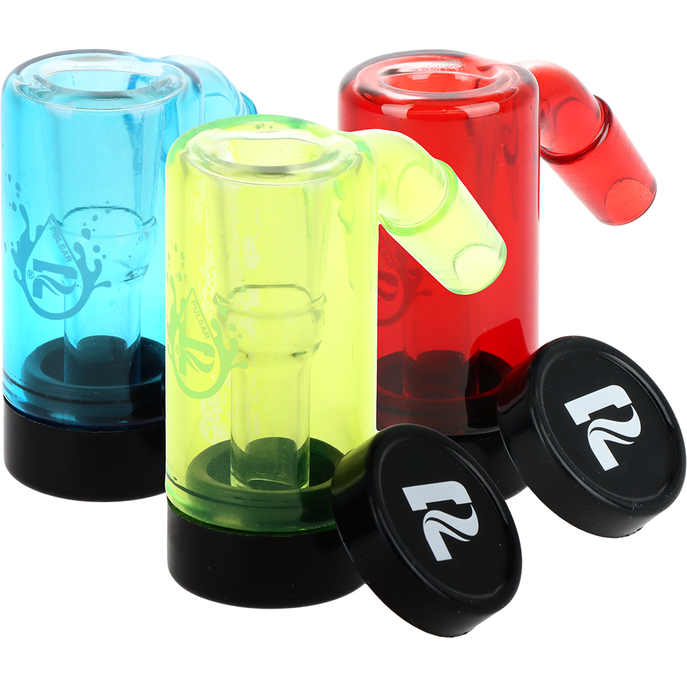 Pulsar Neon Brights Glass Oil Reclaimer | 14mm | Assorted Colors | 4ct Bundle
