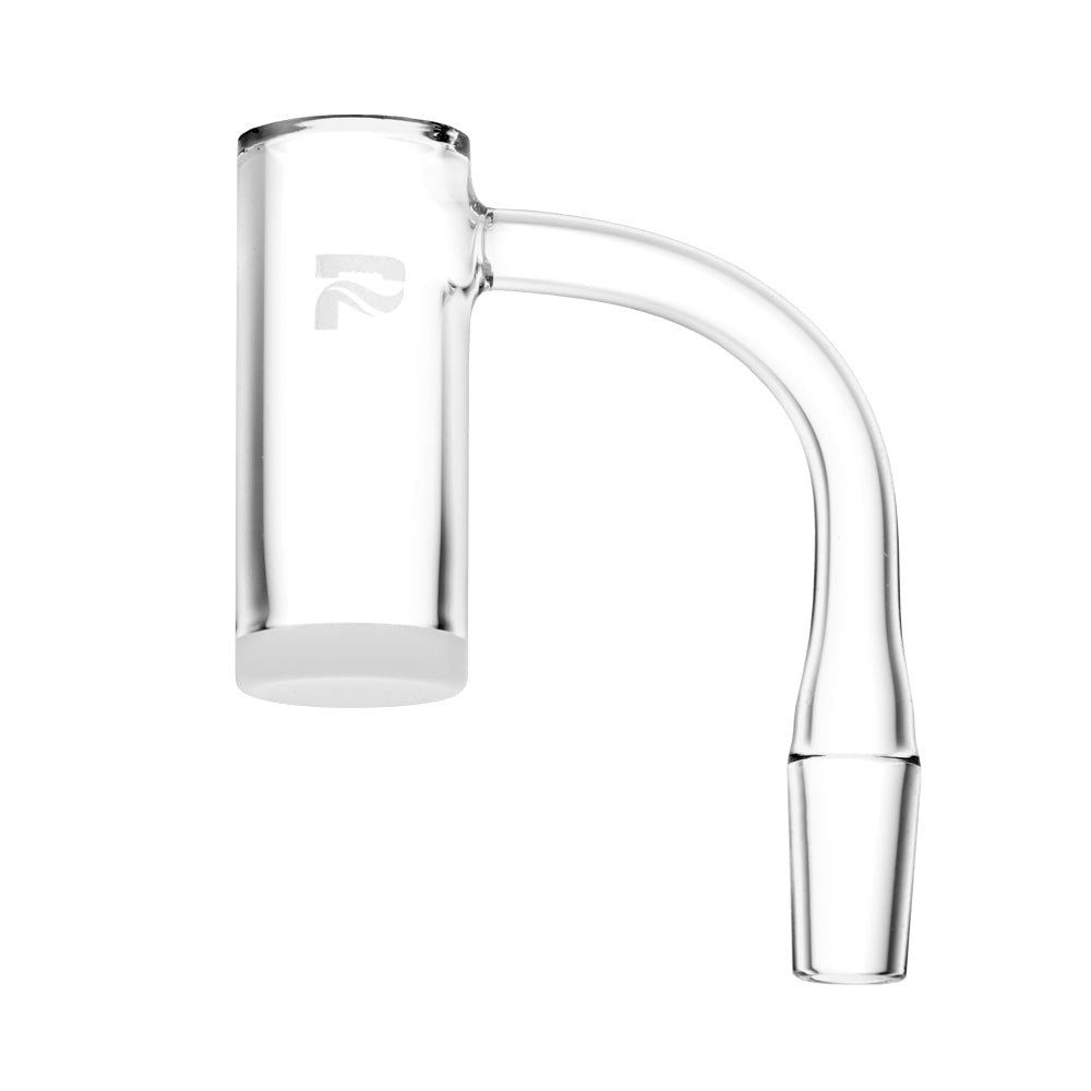 Pulsar Opaque Deep Banger 90D angle, 60mm x 25mm, clear quartz side view on white background