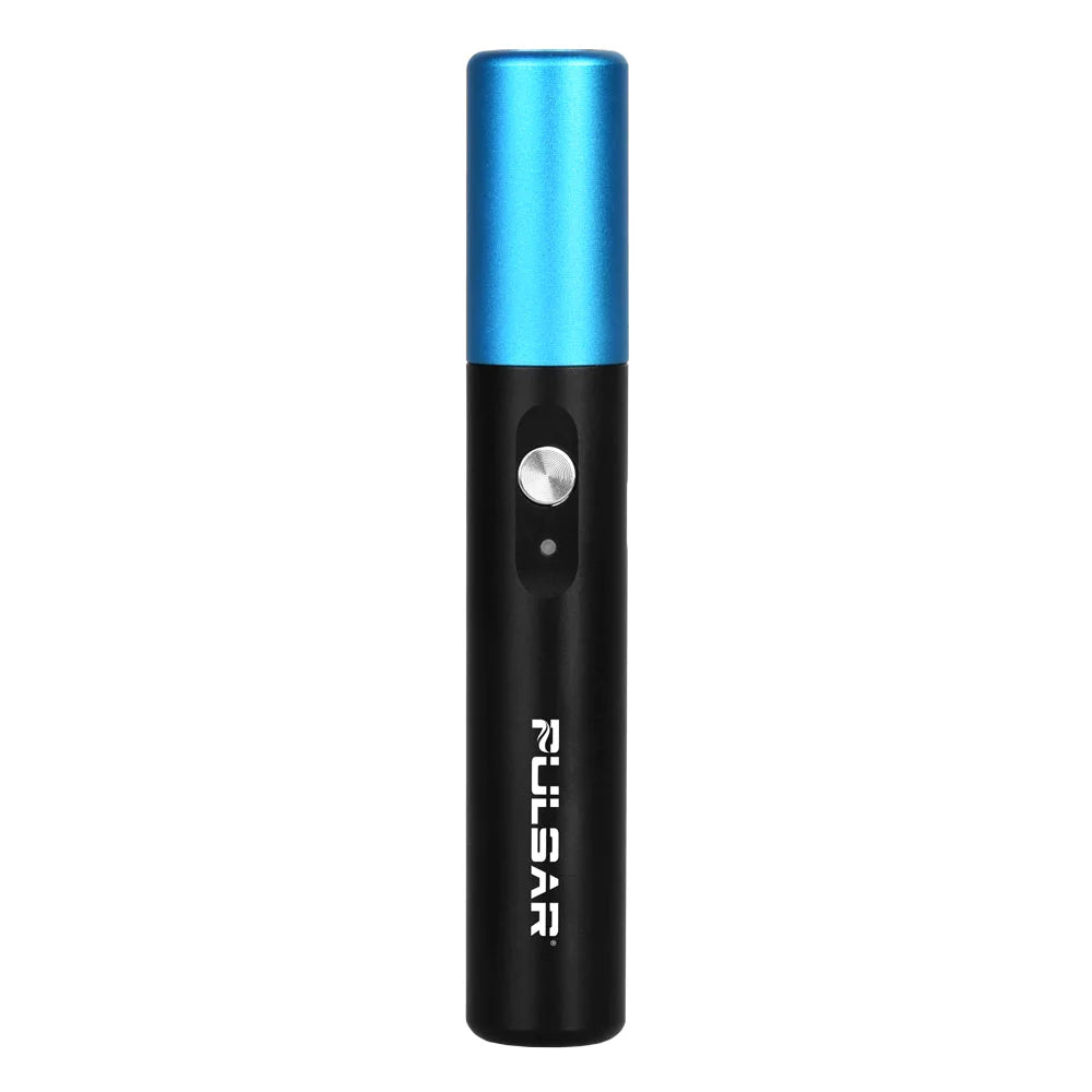 Pulsar PHD Pre-Heat 510 Battery in Blue, compact steel design for vaporizers, side view