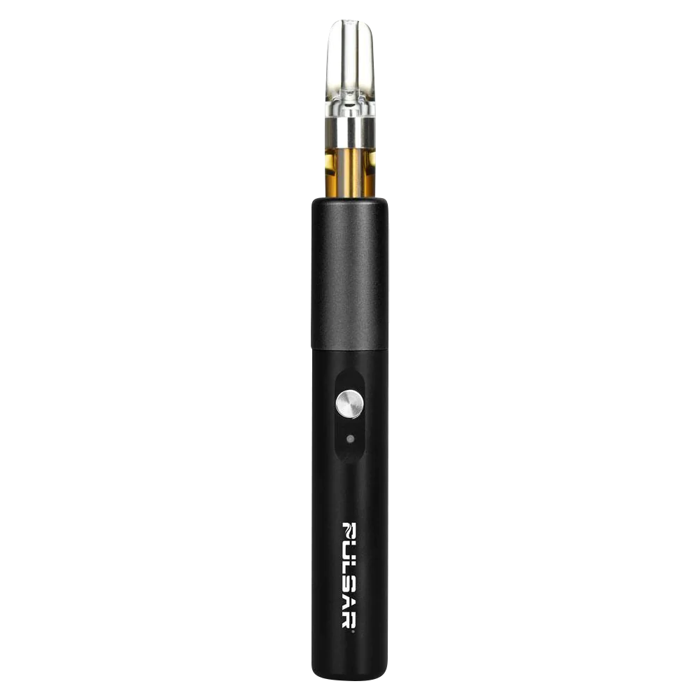 Pulsar PHD Pre-Heat Device 510 Battery, compact steel design for vaporizers, front view on white